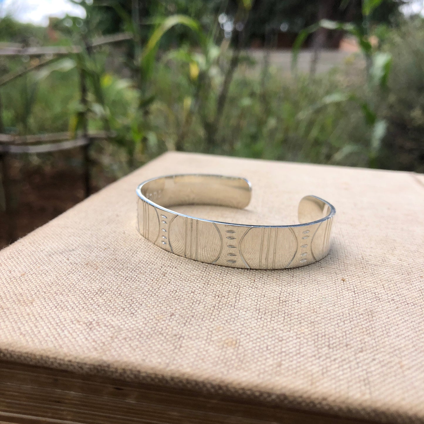 Ndebele Inspired Cuff Bangle - Pattern One