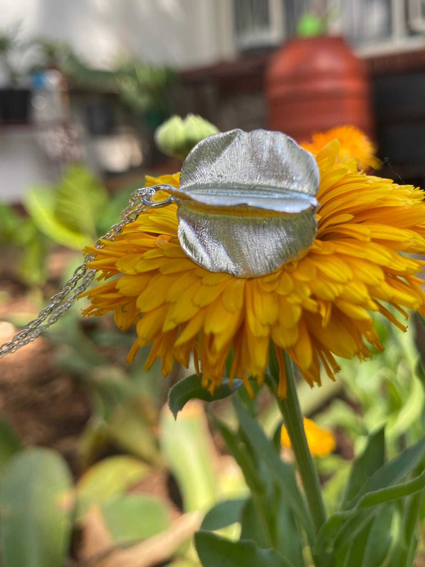 Sterling Silver Combretum Pod Necklace