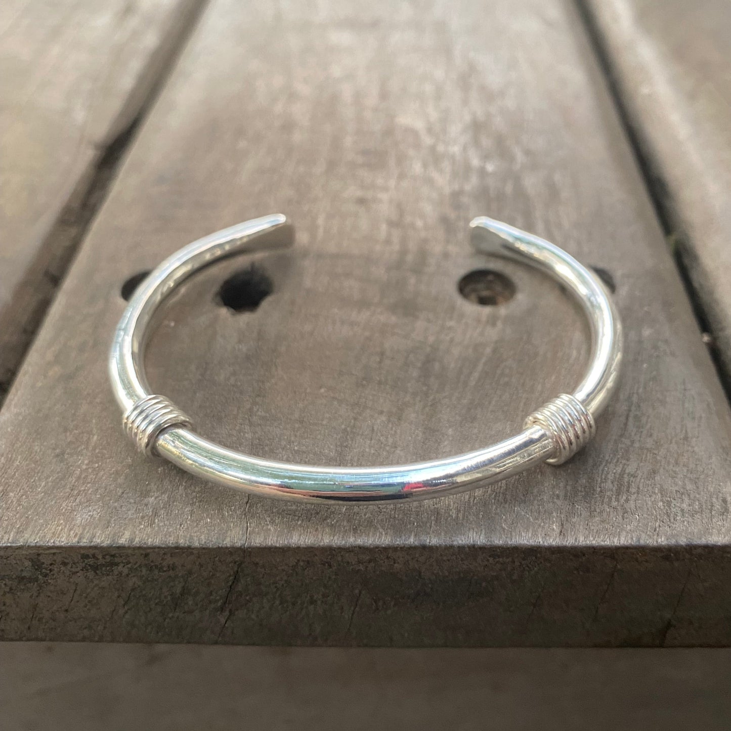 African Double Wrap Cuff Bangle