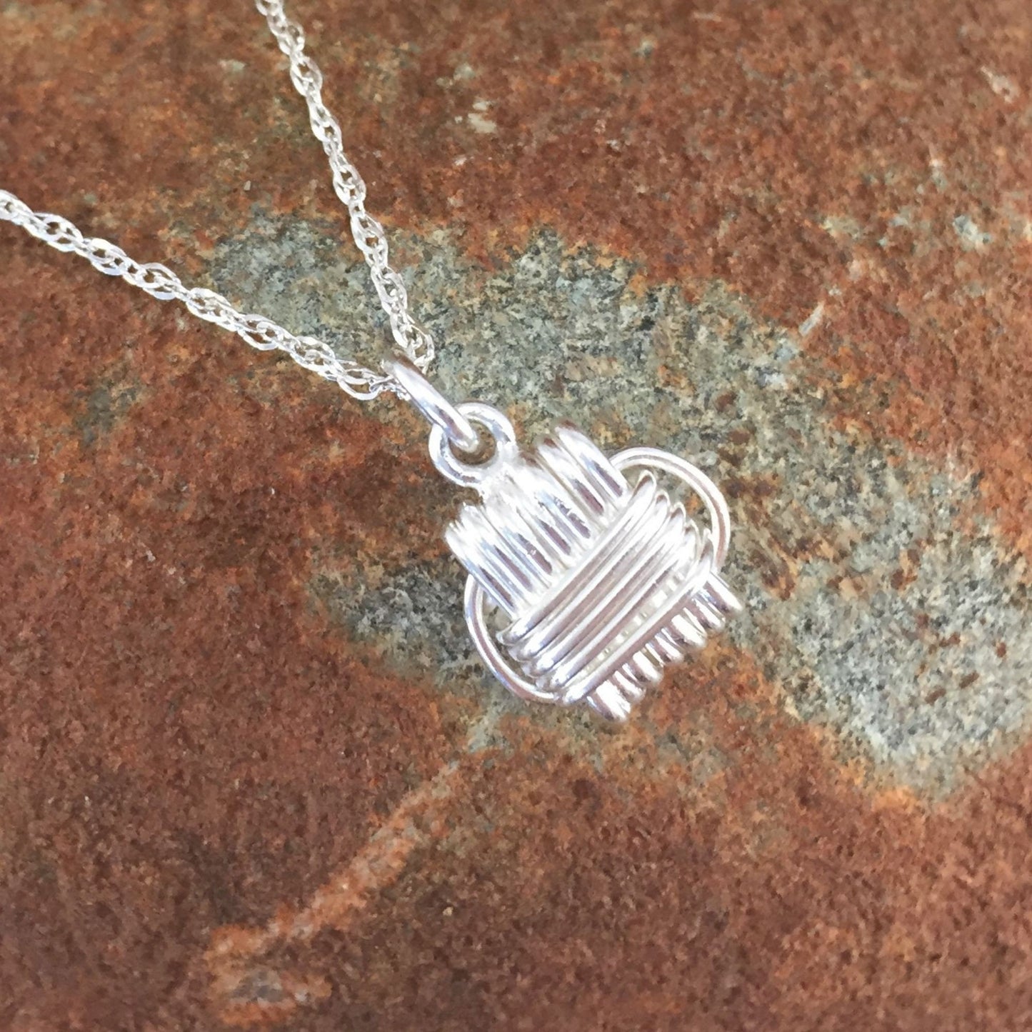 Sterling Silver Elephant Hair Knot Necklace Based on knots from the ancient African Elephant Bangles.