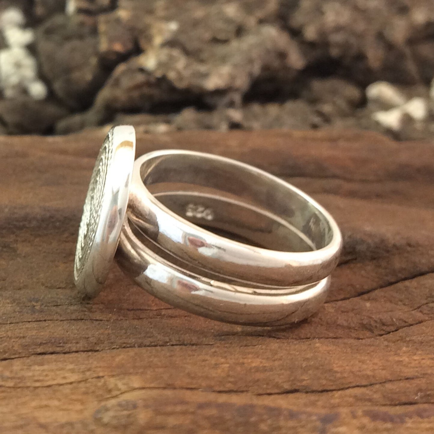 Ndoro Double Band Sterling Silver Ring