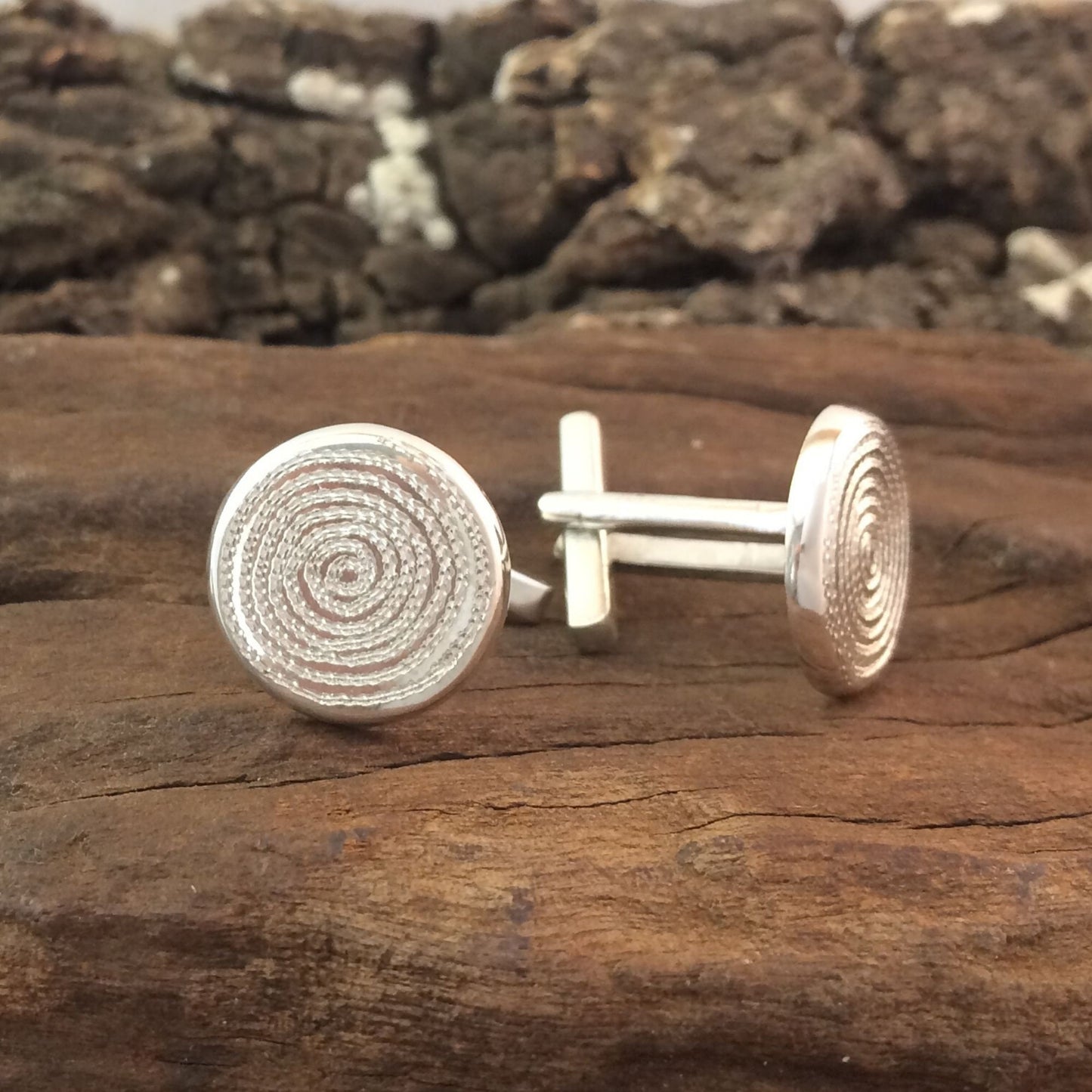 Ndoro Cuff Links made in Sterling Silver in Zimbabwe