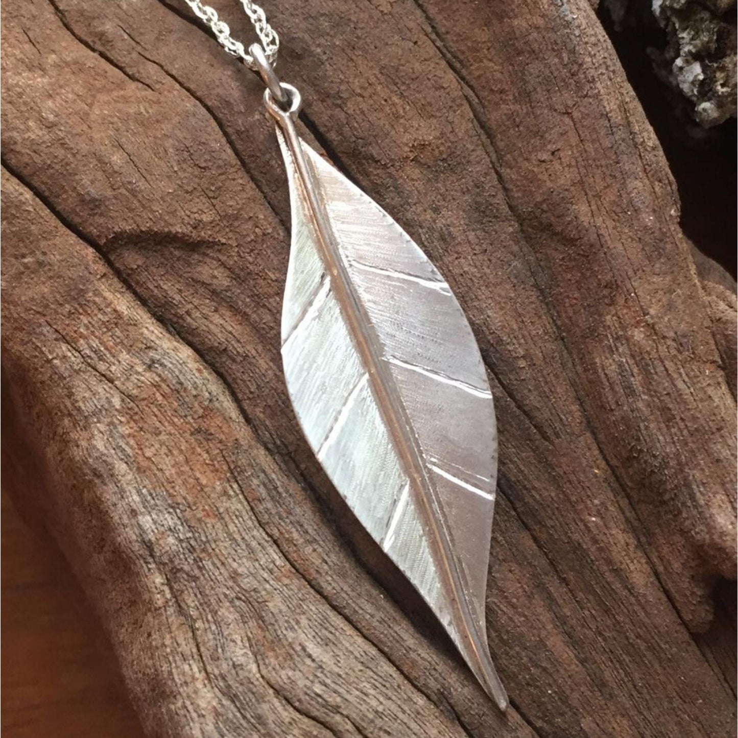 Sterling Silver Leaf Necklace