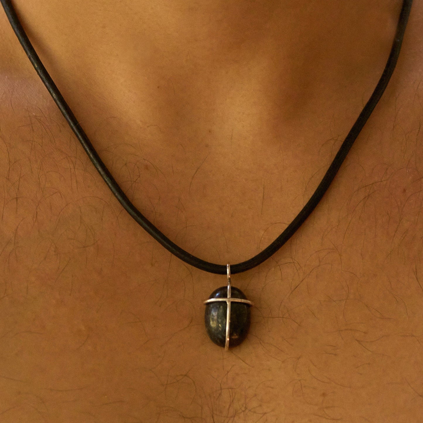 Sterling Silver Mt Inungu Cross with Leather