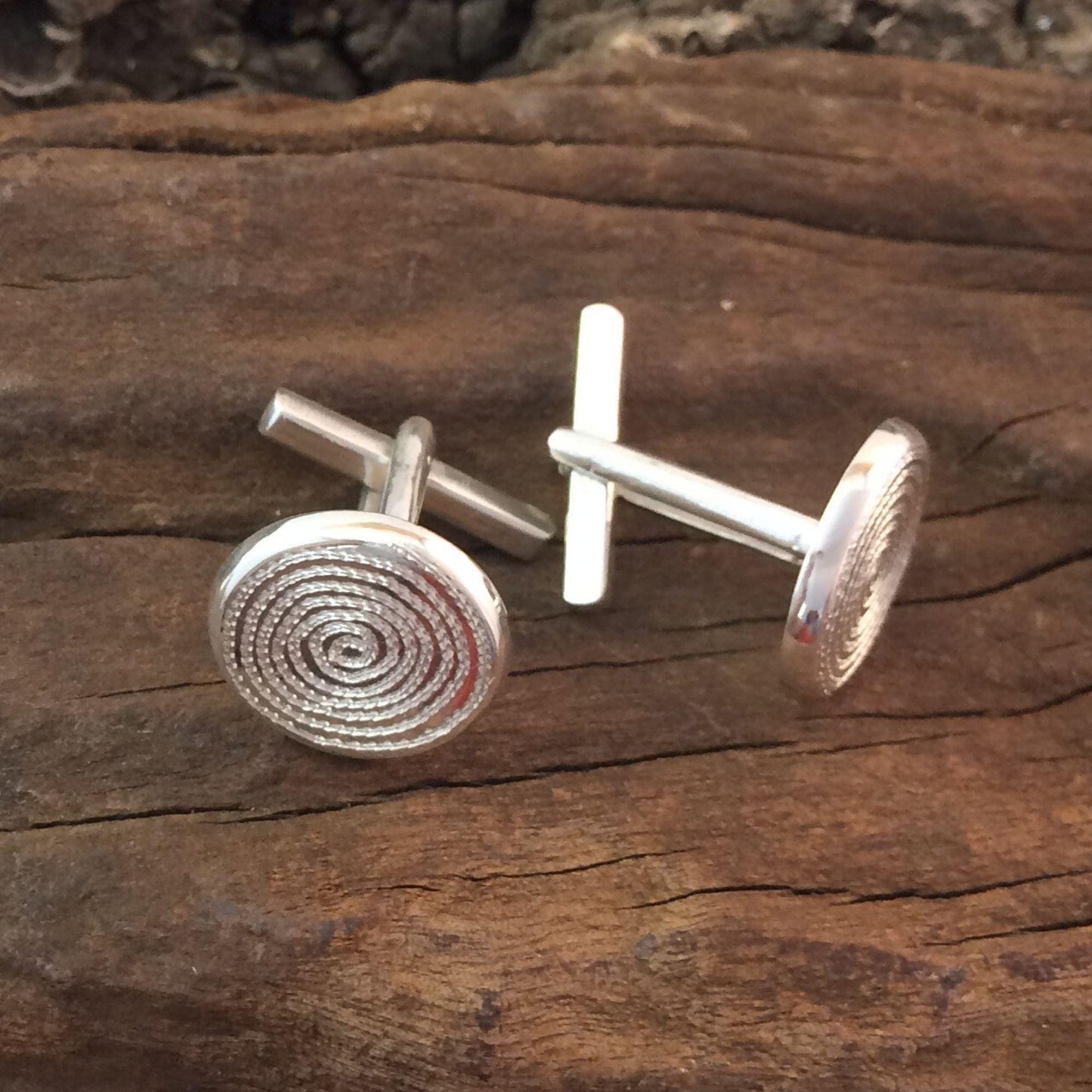 Ndoro Cuff Links made in Sterling Silver in Zimbabwe