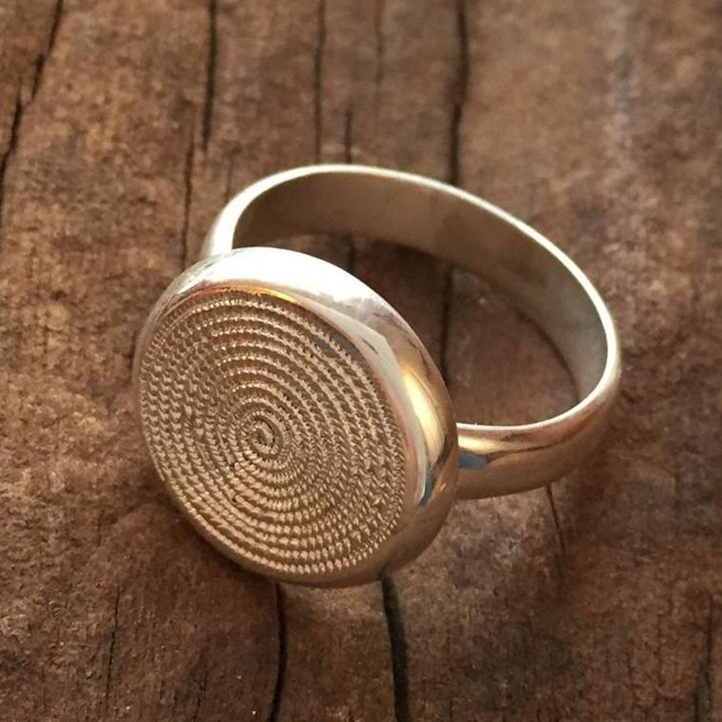 Chunky Silver Ring, with an Ndoro, Ancient African Symbol, of Wealth and Status
