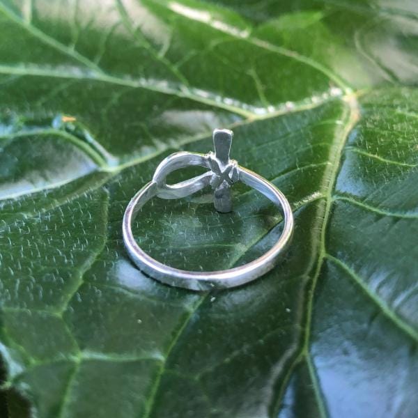 Sterling Silver Ankh Cross Ring
