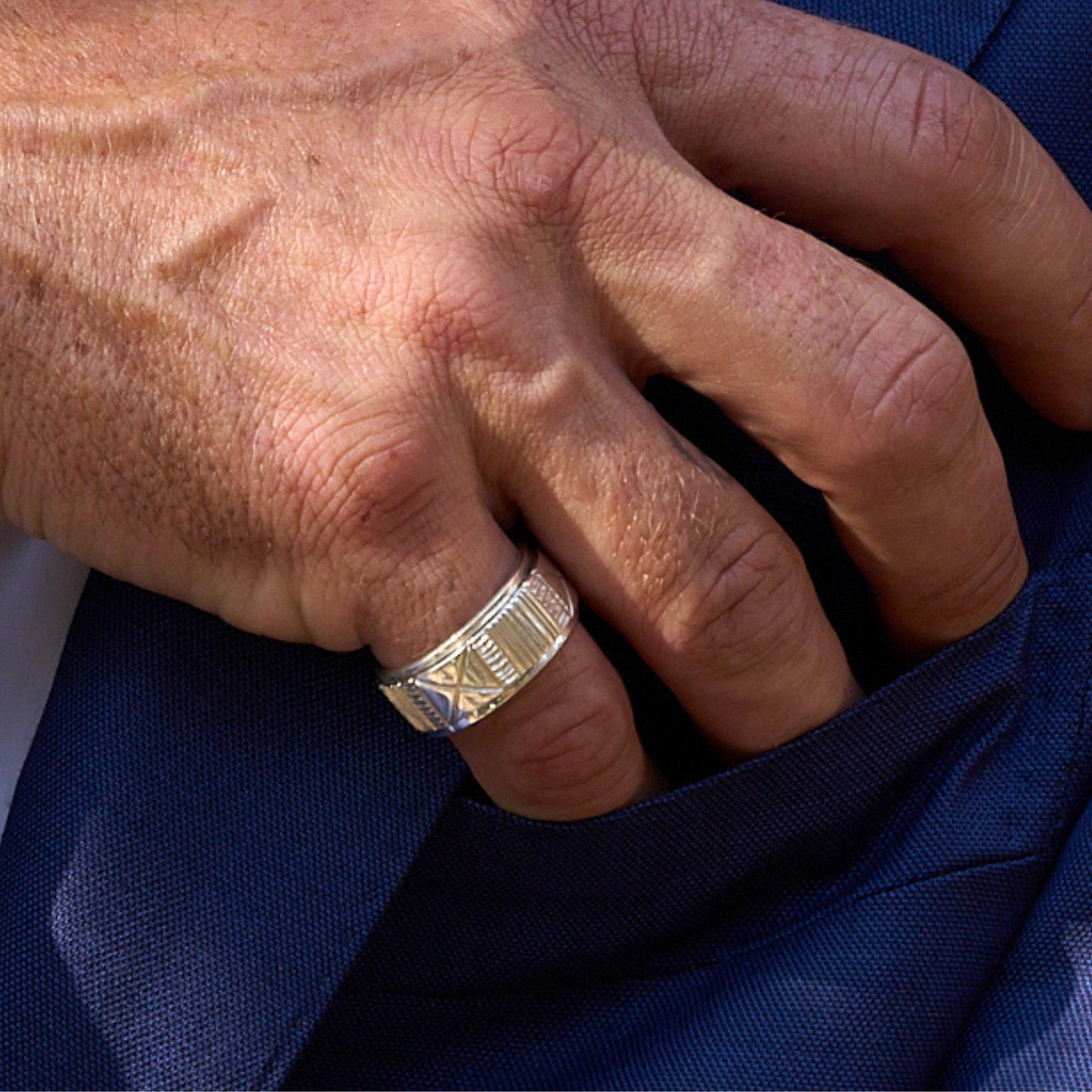 Sterling Silver Ndebele Spinner Ring