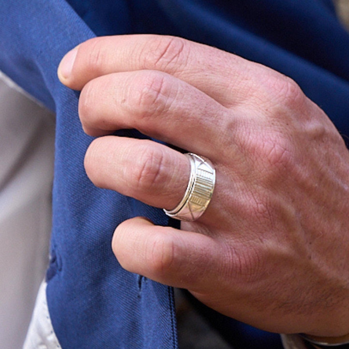Sterling Silver Ndebele Spinner Ring