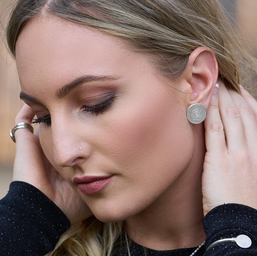 Sterling Silver Ndoro Stud Earrings