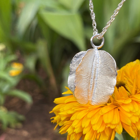Sterling Silver Combretum Pod Necklace