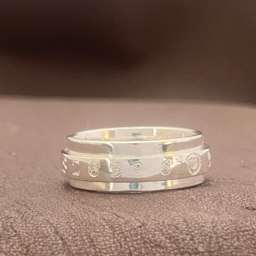 Mini GPS Spinner Ring with Ndoro