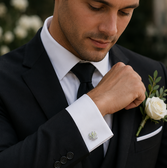 Flame Lily Cuff Links