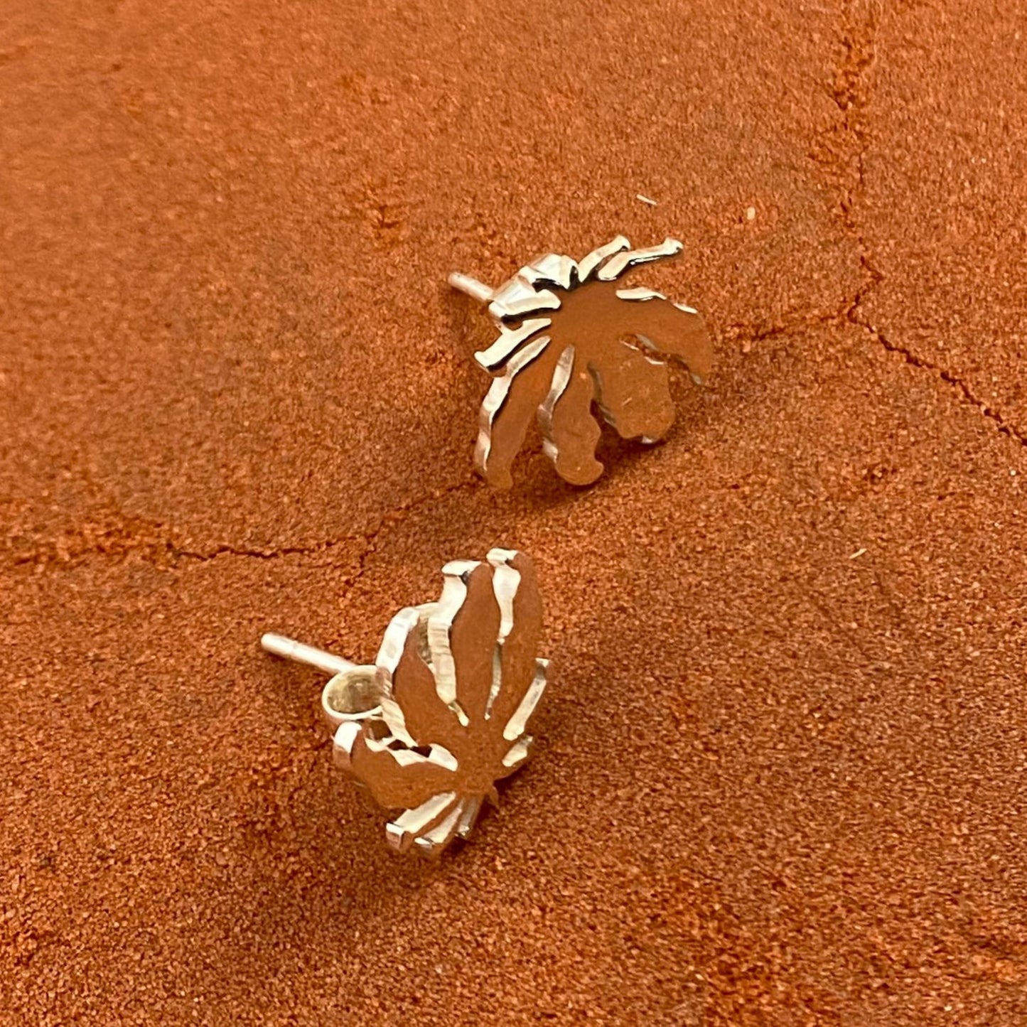 Flame Lily Stud Earrings