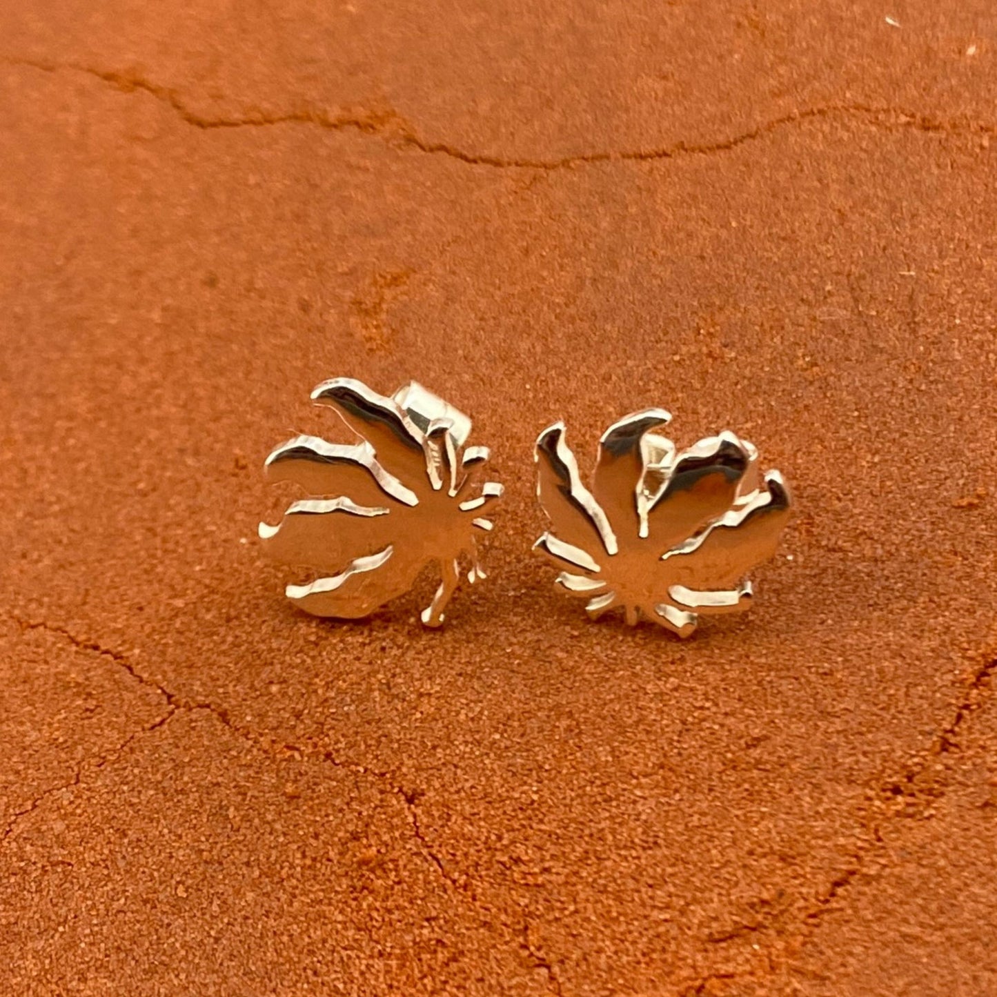 Flame Lily Stud Earrings