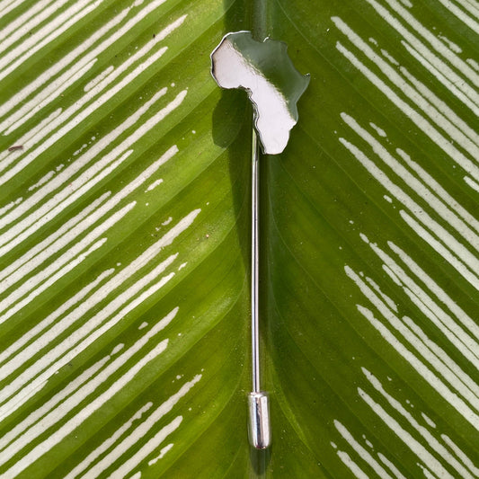 African Map Tie Pin