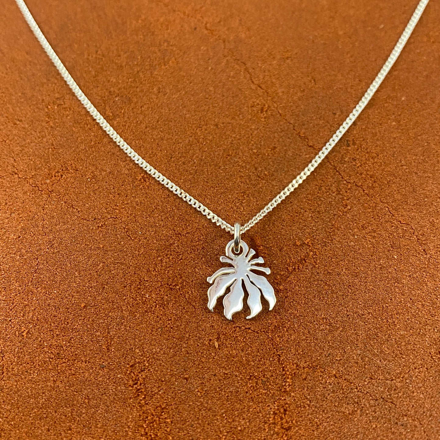 Flame Lily Mini Cut Out Necklace