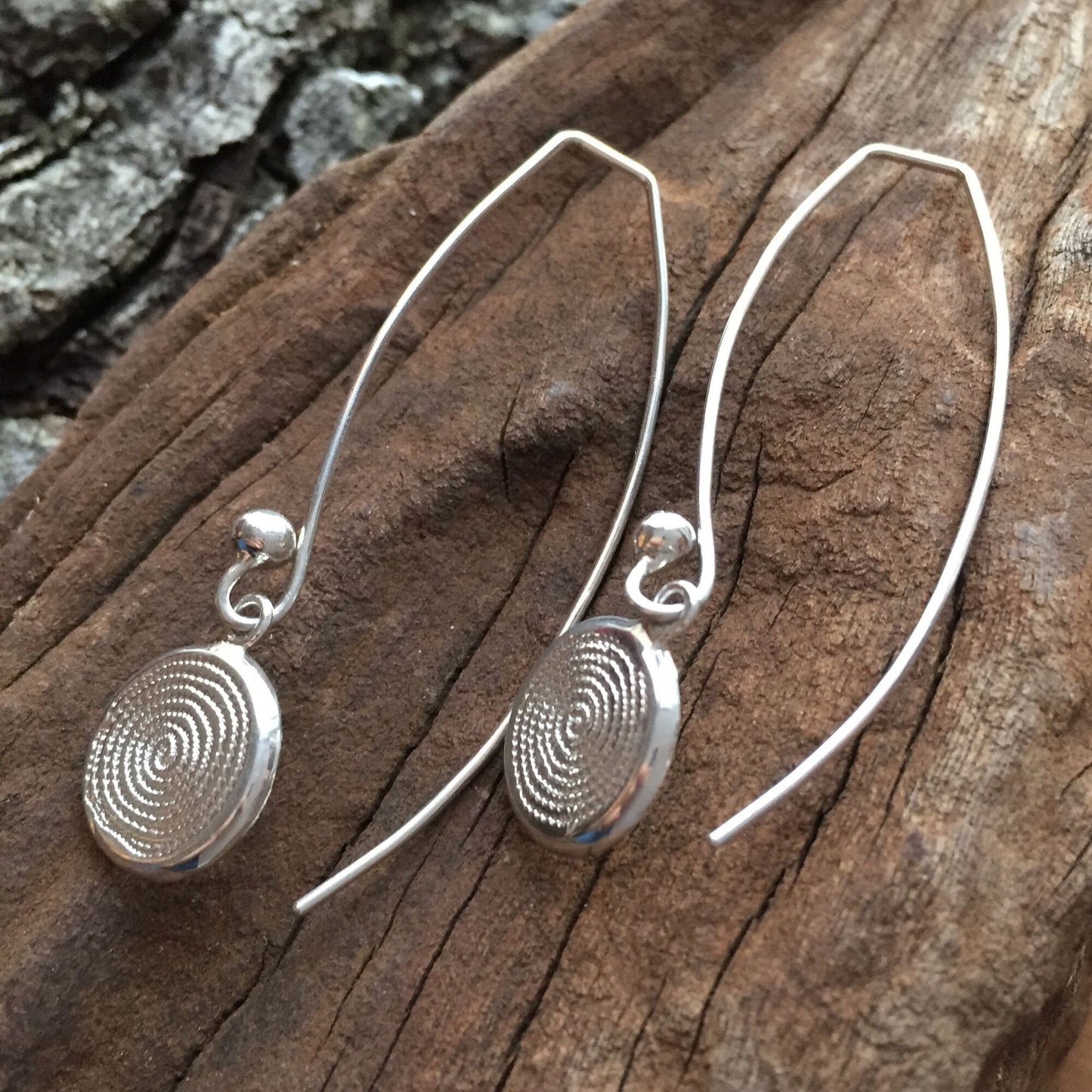 Sterling Silver Ndoro Silver Drop Earrings