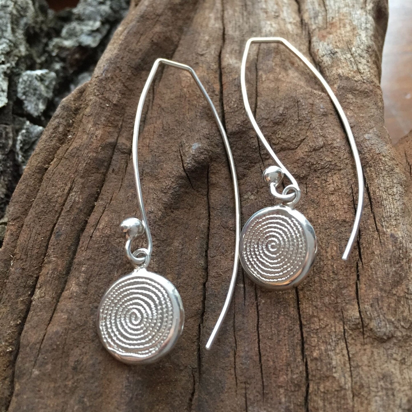 Sterling Silver Ndoro Silver Drop Earrings