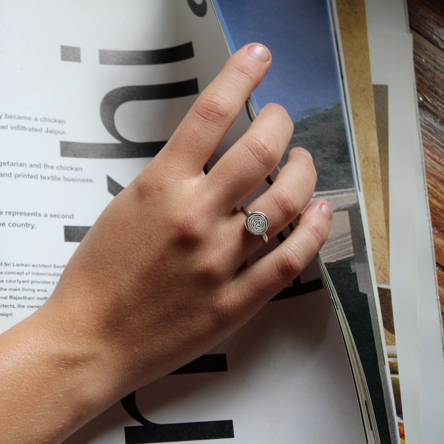 Mini Sterling Silver Ndoro Ring