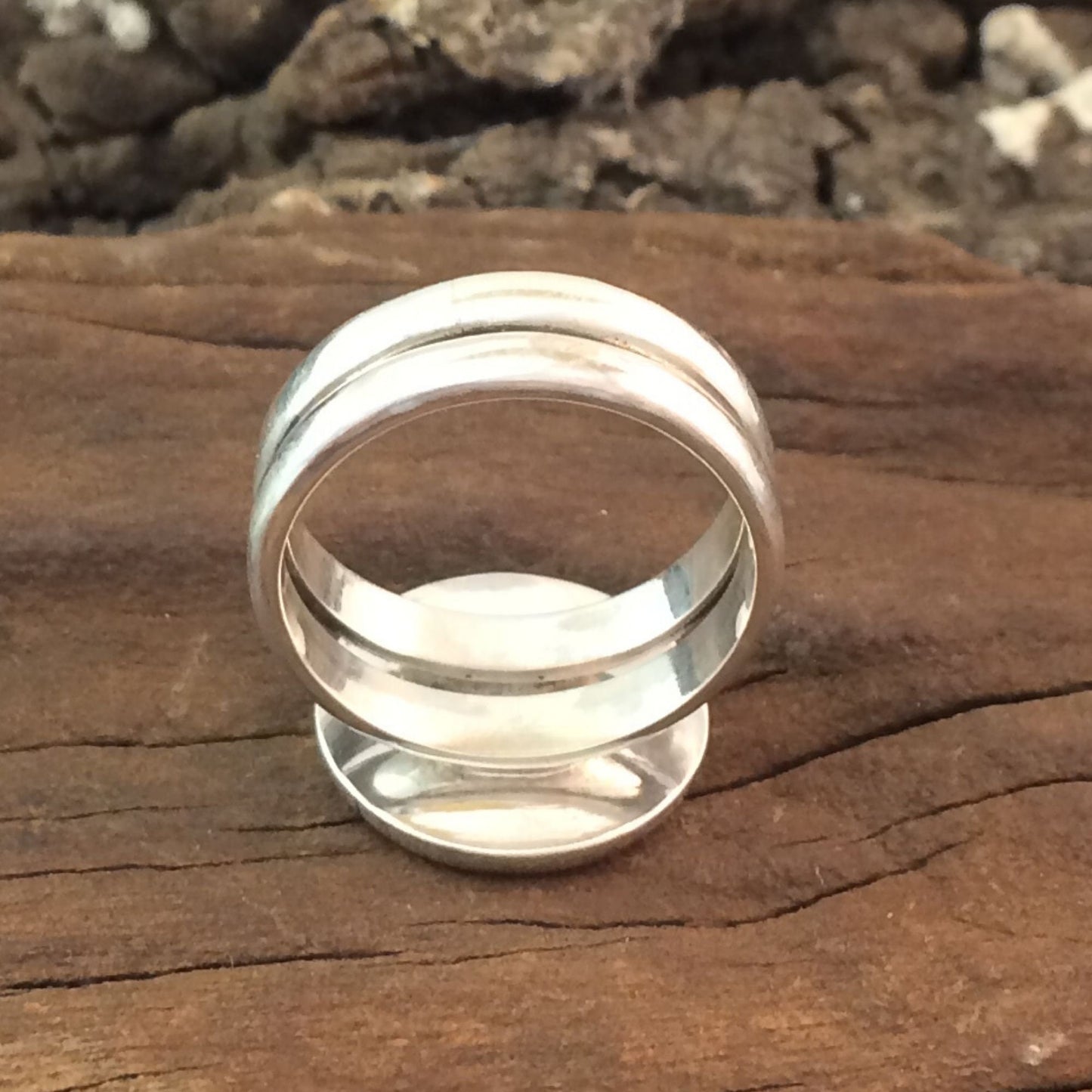Ndoro Double Band Sterling Silver Ring