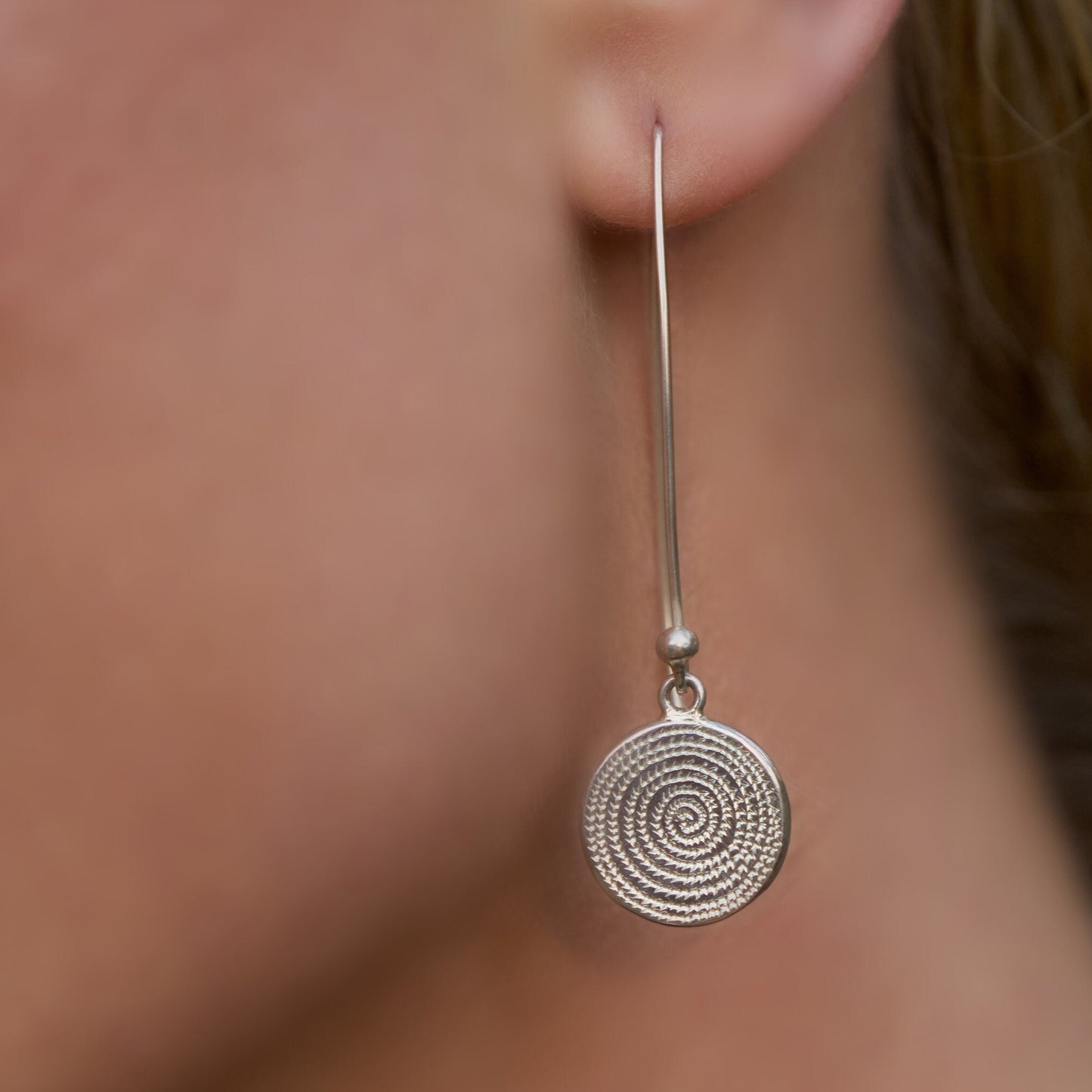 Sterling Silver Ndoro Silver Drop Earrings