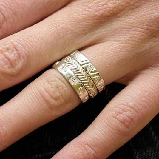 Sterling Silver Great Zimbabwe Stacking Rings