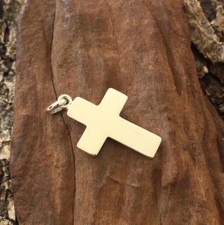 Sterling Silver Solid Cross with no Engraving