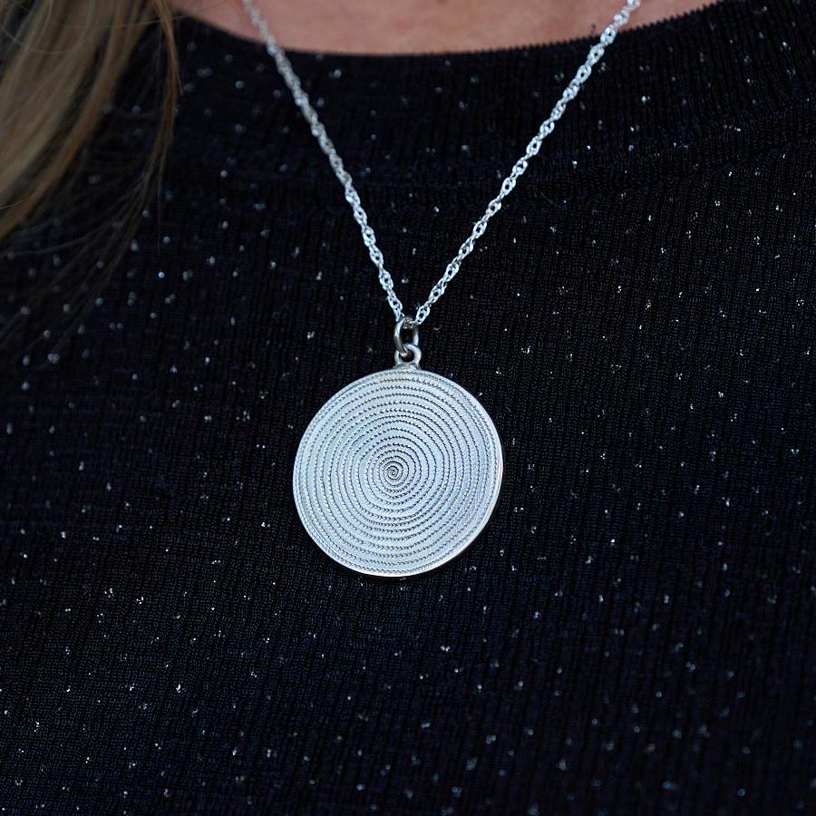 Large Sterling Silver Ndoro Necklace