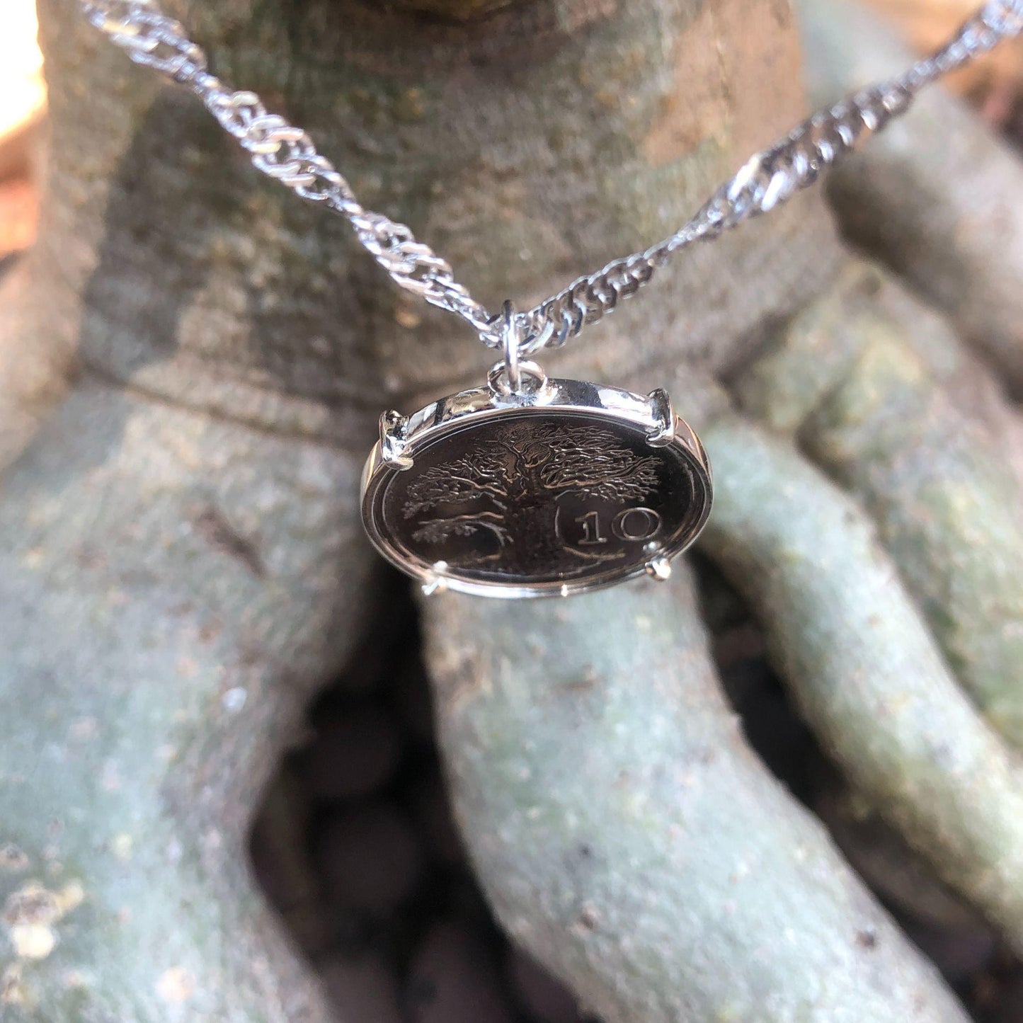 Zimbabwe Baobab Coin with Heavy Chain