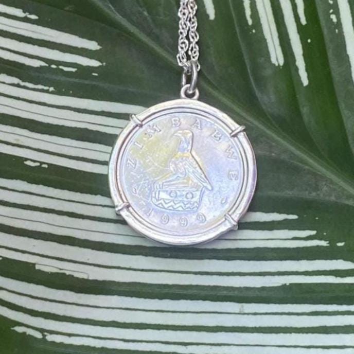 Baobab Coin Necklace from Zimbabwe